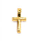 Stylized Cross Pendant - 18k two-tone gold pendant 58 Facettes 93483209