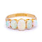 Bague 55 Bague cinq pierres en or jaune 18 carats et opales 58 Facettes 3613F170ED024DF7983473E9C4472394