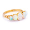 Bague 55 Bague cinq pierres en or jaune 18 carats et opales 58 Facettes 3613F170ED024DF7983473E9C4472394