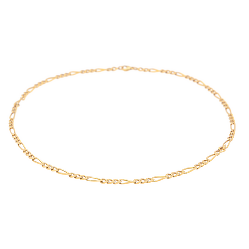 Collier Collier maille alternée en or jaune 18 carats 58 Facettes 1733195CN