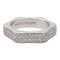 Bague 52 Montblanc 4810 - Bague alliance en or blanc 18 carats et diamants 58 Facettes 1747040CN