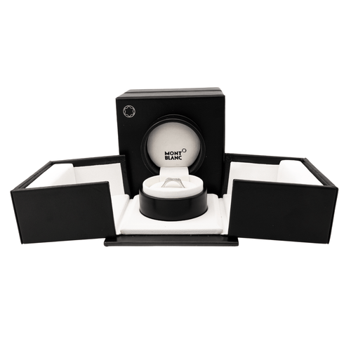Bague 52 Montblanc 4810 - Bague alliance en or blanc 18 carats et diamants 58 Facettes 1747040CN