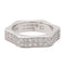 Bague 52 Montblanc 4810 - Bague alliance en or blanc 18 carats et diamants 58 Facettes 1747040CN