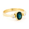 Bague 54.5 Bague trilogie saphir et diamants en or jaune 18 carats 58 Facettes AAEC329B19CE4F6ABE07820B6EF063DE
