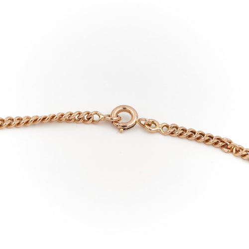 Collier Collier maille gourmette en or jaune 18 carats 58 Facettes 1751324CN