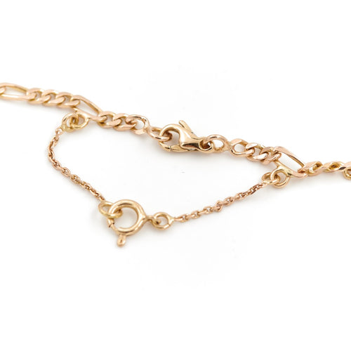 Collier Collier maille alternée 3x1 en or jaune 18 carats 58 Facettes 1751425CN