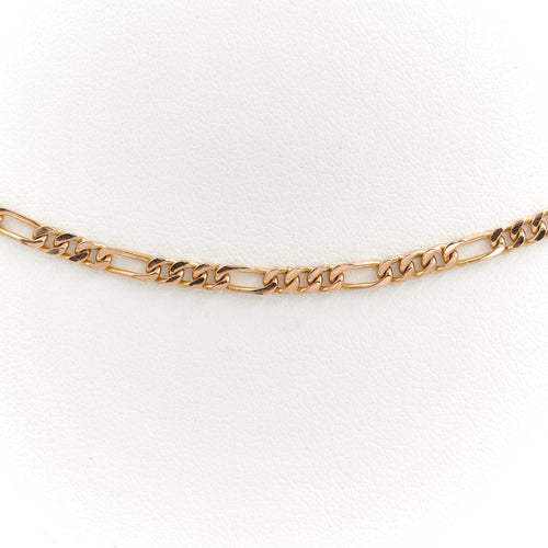 Collier Collier maille alternée 3x1 en or jaune 18 carats 58 Facettes 1751425CN