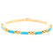 Bracelet Bracelet à maillons en or jaune 18 carats et turquoise 58 Facettes 3E7F7546B63B42FEA8BCDC7309691E4B
