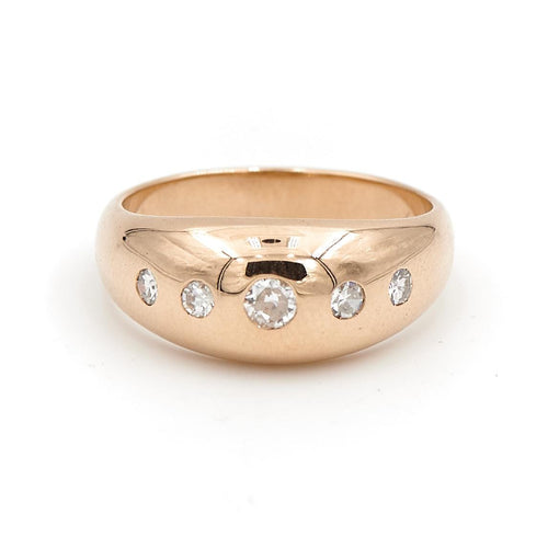 Bague 51 Bague jonc en or jaune 18 carats sertie de diamants 58 Facettes 1752427CN