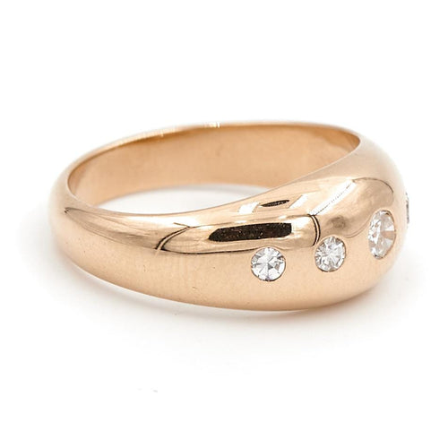 Bague 51 Bague jonc en or jaune 18 carats sertie de diamants 58 Facettes 1752427CN