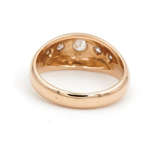 Bague 51 Bague jonc en or jaune 18 carats sertie de diamants 58 Facettes 1752427CN