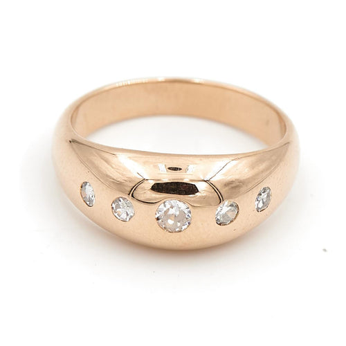 Bague 51 Bague jonc en or jaune 18 carats sertie de diamants 58 Facettes 1752427CN