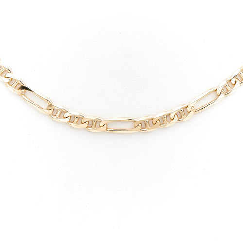 Collier Collier maille alternée en or jaune 18 carats 58 Facettes 1752495CN