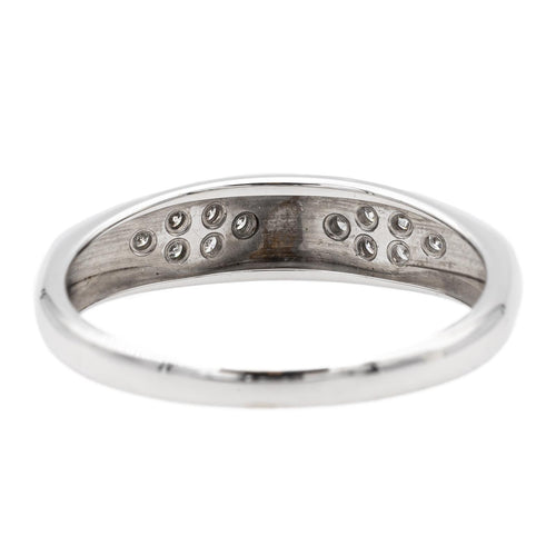 Bague 54 Bague en or blanc 18 carats sertie de diamants 58 Facettes 1752503CN