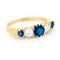 Bague 56 Bague en or jaune et blanc 18 carats avec saphirs et diamants 58 Facettes D67FA846F35E4728B64C55B91A4637AE