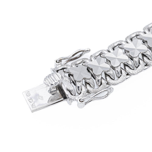 Collier Collier en or blanc 18 carats, maille souple 58 Facettes 1763144CN