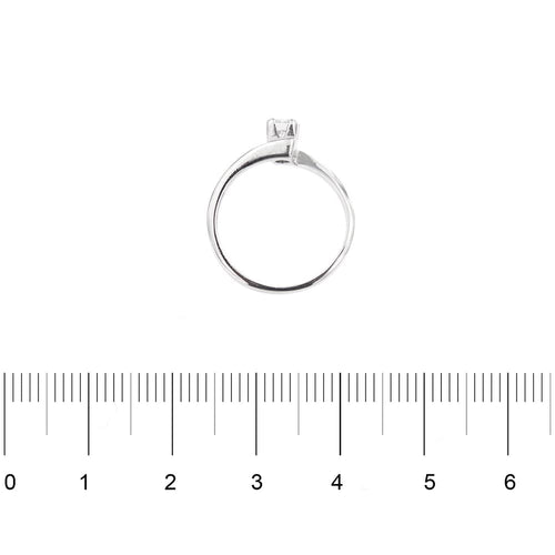 Bague 50 Chimento - Bague solitaire en or blanc 18 kt avec diamant 0,29 ct 58 Facettes 17757