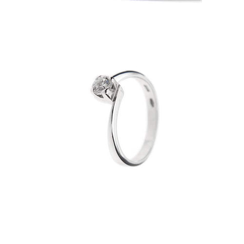 Bague 50 Chimento - Bague solitaire en or blanc 18 kt avec diamant 0,29 ct 58 Facettes 17757