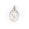 Pendentif Dorgay - Pendentif religieux ovale en or blanc 18 carats 58 Facettes 1783183CN