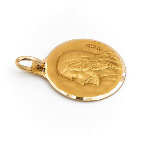 Pendentif Pendentif religieux - Médaille Christ en or jaune 18 carats 58 Facettes 1783184CN