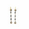 Boucles d'oreilles Boucles d’oreilles anciennes pendantes en or, platine et argent, diamants 58 Facettes