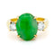 Anillo 55 Anillo trilogía - Jade y diamantes en oro amarillo de 18k 58 Facettes 118B48B67DF24E80BFC89DBD67E912C4