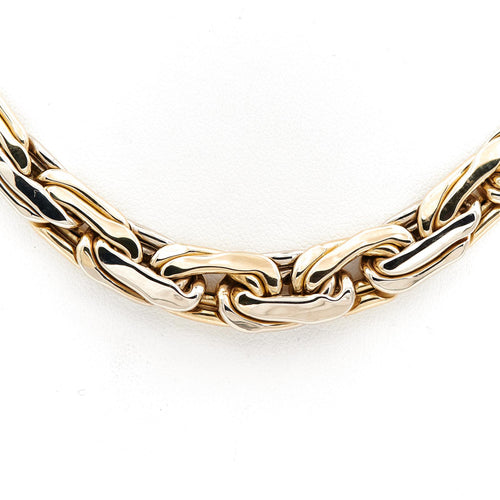 Collier Collier maille haricot en or jaune 18 carats 58 Facettes 1831798CN