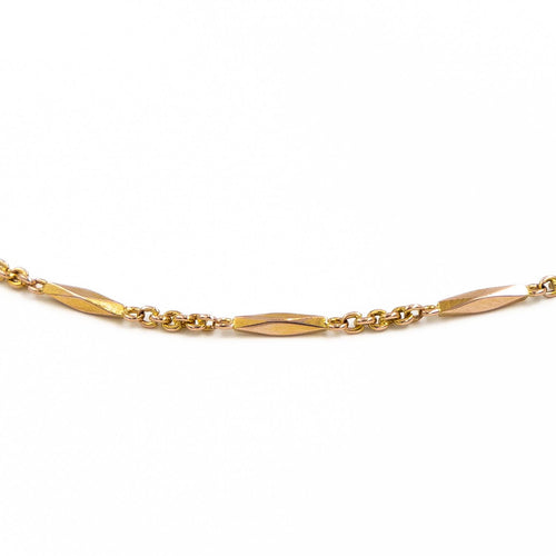 Collier Collier chaîne en or jaune 18 carats 42 cm 58 Facettes 1835753CN