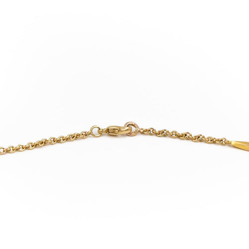 Collier Collier chaîne en or jaune 18 carats 42 cm 58 Facettes 1835753CN