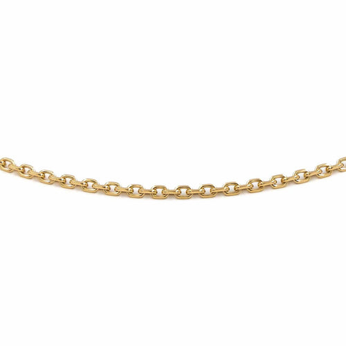 Collier Collier maille forçat en or blanc 18 carats 58 Facettes 1835786CN