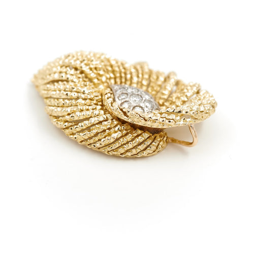 Pendentif Pendentif en or jaune et or blanc 18 carats avec diamants 58 Facettes 1850928CN