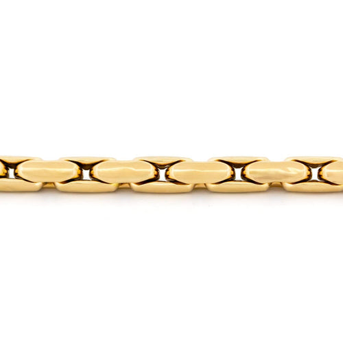 Bracelet Bron b.v. - Bracciale a maglie box allungate in oro giallo 14k 58 Facettes 4323C17D9EF54DD7AEF6E98569A5A6EC