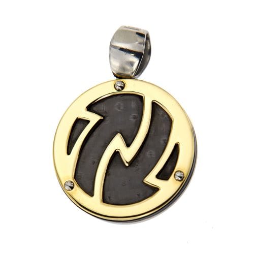 Pendentif Chimento - Pendentif rond flèches en or jaune 18 carats 58 Facettes 18785