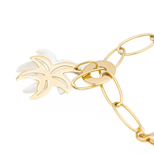 Bracelet Bracelet à breloques en or jaune 18 carats et nacre 58 Facettes 1888323CN