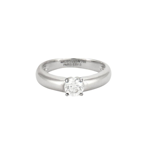Bague 54 MAUBOUSSIN - Bague Solitaire Diamant 0.56ct 58 Facettes