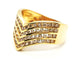 Bague 57.5 Bague en or jaune 18 carats sertie de diamants 58 Facettes 1907845CN