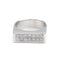 Bague 54 Bague pavée de diamants en or blanc 18 carats 58 Facettes 1908055CN