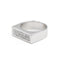 Bague 54 Bague pavée de diamants en or blanc 18 carats 58 Facettes 1908055CN