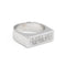 Bague 54 Bague pavée de diamants en or blanc 18 carats 58 Facettes 1908055CN