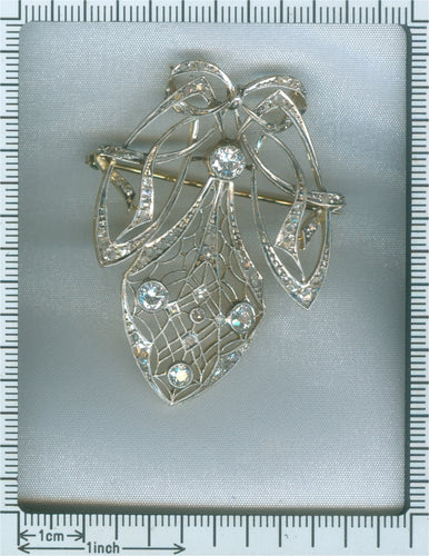 Pendentif Pendentif-broche Art nouveau en platine et or jaune 18K diamants 58 Facettes 19087-0046