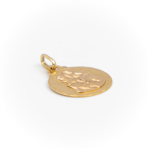 Pendentif Pendentif médaille Saint Christophe en or jaune 18 carats 58 Facettes 1913095CN
