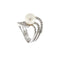 Bague 55 Bague - Perle des Mers du Sud et diamants en or blanc 18 ct 58 Facettes 19280