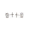 Boucles d'oreilles Boucles d’oreilles puces - Diamants taille brillant en or blanc 18 carats 58 Facettes 1931129CN