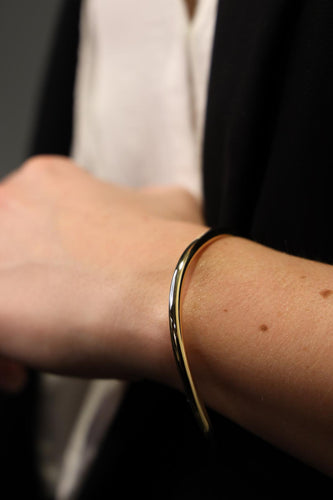 Bracelet Bracelet jonc rigide en or jaune 18 carats 58 Facettes 1931134CN