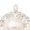 Pendentif Pendentif vintage en or blanc avec perle et diamants 58 Facettes 1931141CN