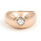 Bague 57 Bague solitaire en or rose 18 carats avec diamant taille brillant 58 Facettes 1962885CN