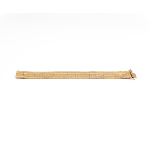 Bracelet Bracelet manchette en or jaune 18 carats texturé 58 Facettes 1962897CN