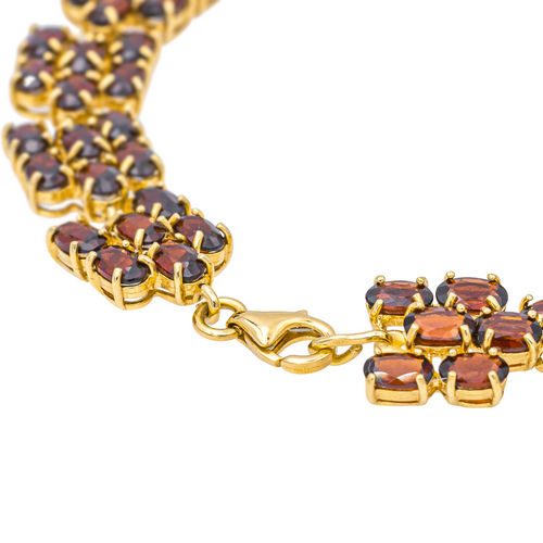 Bracelet Bracelet en or jaune 18 carats aux grenats 58 Facettes 1969289CN