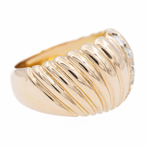 Bague 51 Bague en or jaune 18 carats et diamants 0,42 ct 58 Facettes 1980541CN