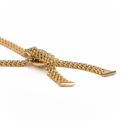 Collier Collier négligé en or jaune et platine serti de diamants 58 Facettes 1986222CN